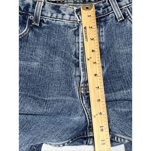 American Eagle Button Fly Straight Leg Jeans Womens 10 Medium Wash Denim USA - Picture 8 of 15